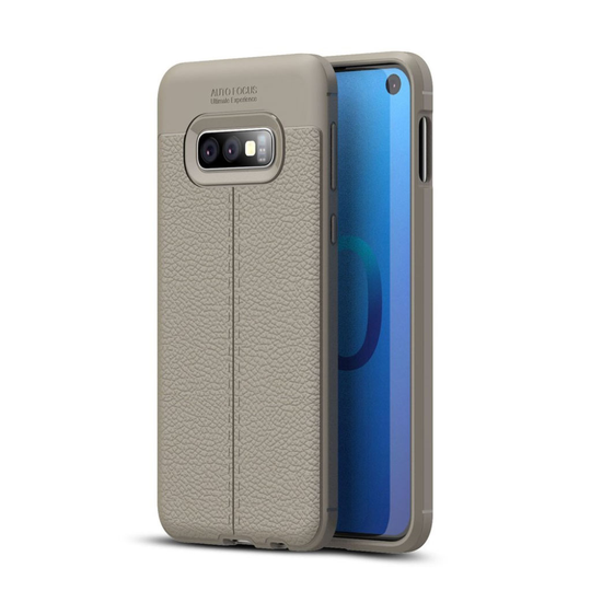 Samsung Galaxy S10e litsi pintainen suojakotelo - Harmaa