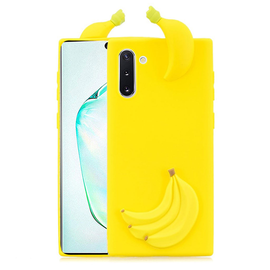 Cute 3D Samsung Galax Note 10 kuoret - Banaani