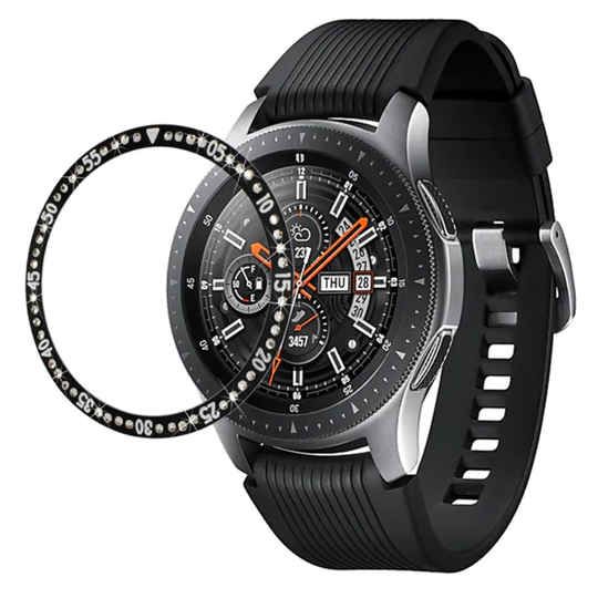 Samsung Galaxy Watch (42mm) crystal stainless steel bezel - Black