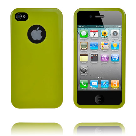 Soft Shell Logo Cut Ver. II (Vihreä) iPhone 4/4S Silikonikuori