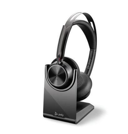Poly Voyager Focus 2 UC, Stereo, UC, W Stand