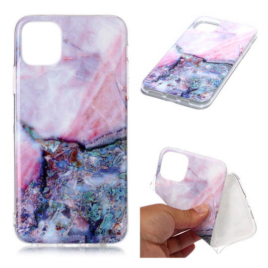 Marble iPhone 11 Pro Max kuoret - Sininen Marmori Kuvio