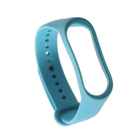 Xiaomi Mi Band 3 Pehmeä TPU Muovi Vaihdettava Kellon Ranneke - Vaalean Sininen