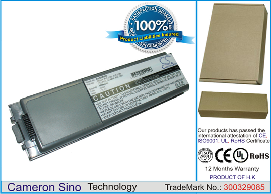 Dell Inspiron 8500 Inspiron 8600 Latitude D800 Precision M60 akku 6600 mAh