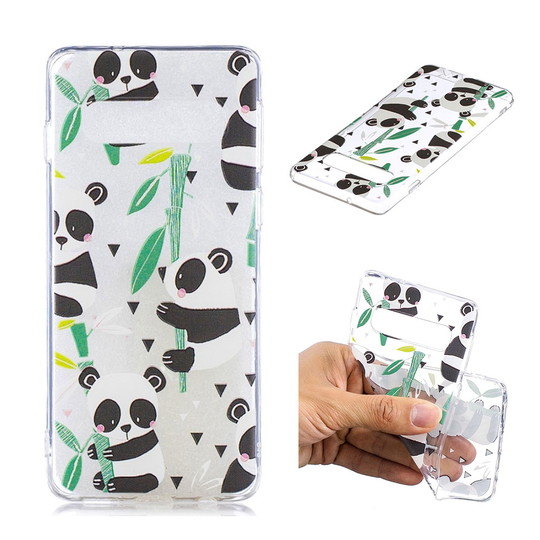 Samsung Galaxy S10 Plus kuvioitu suojakotelo - Pandat