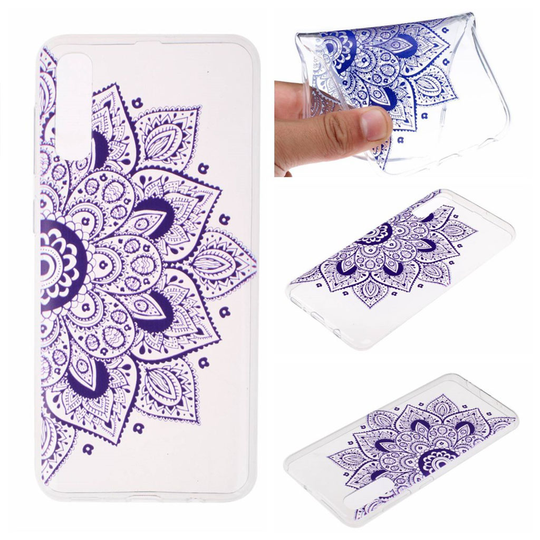 Samsung Galaxy A70 pattern case - Half Flower