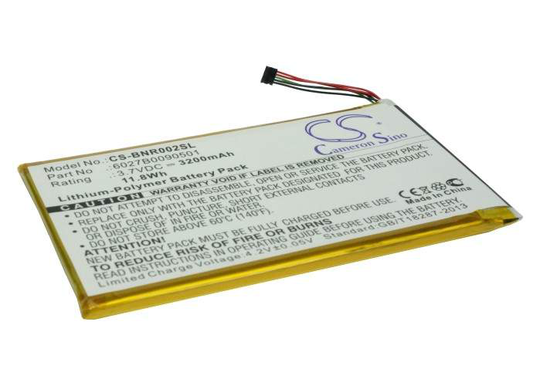 Barnes & Noble BNRB200 BNRV200 BNTV250A akku 3200mAh