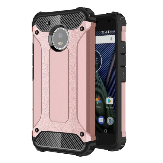 Motorola Moto G5 tyylikäs suojakuori - Rosekulta