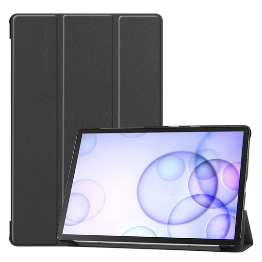 Samsung Galaxy Tab S6 tri-fold leather case - Black