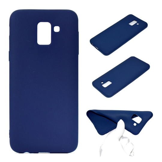 Samsung Galaxy J6 (2018) Pehmeä Himmeä TPU Takasuoja Kuori Puhelimelle - Tumman Sininen