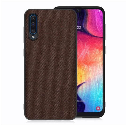 Samsung Galaxy A50 cloth texture case - Coffee