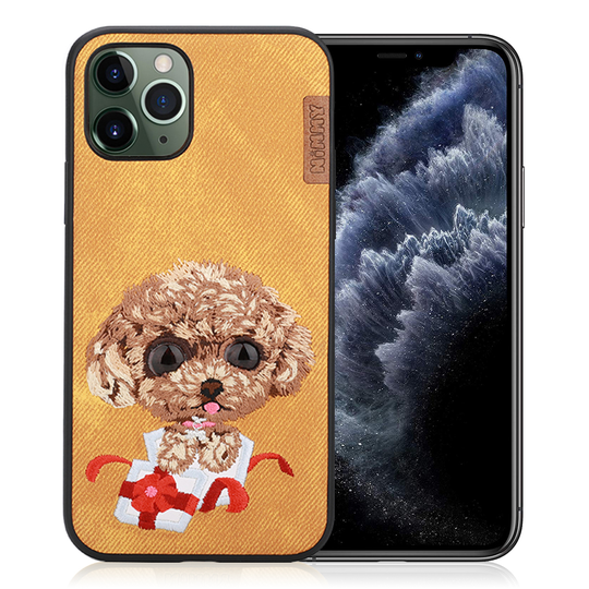 Nimmy Big Eyes iPhone 11 Pro Embroidered Cover - Yellow