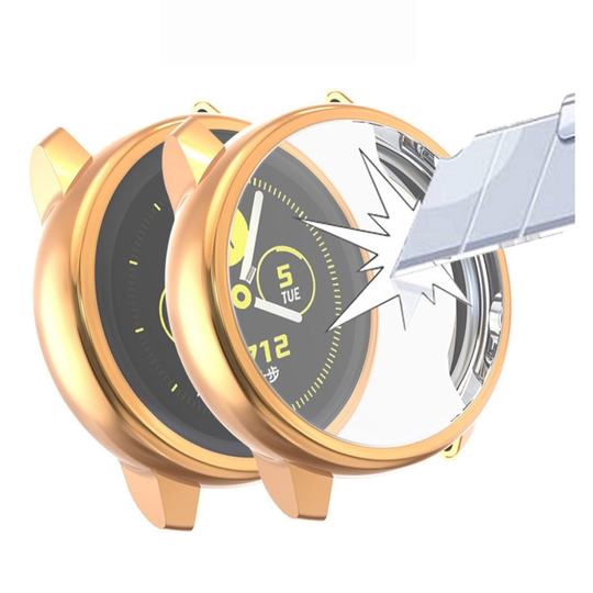 Samsung Galaxy Watch Active electroplating case - Champagne Gold