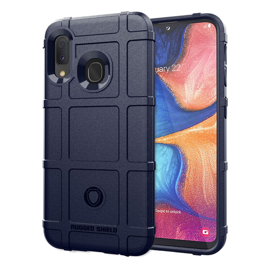 Rugged Shield Samsung Galaxy A20e kuoret - Tummansininen