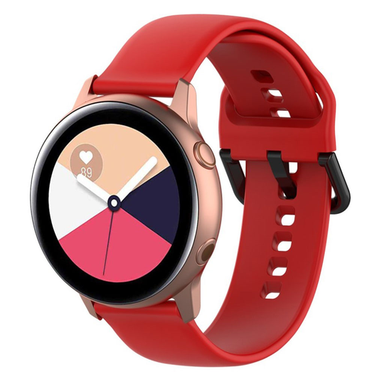 Samsung Galaxy Watch Active durable silicone watch band - Red
