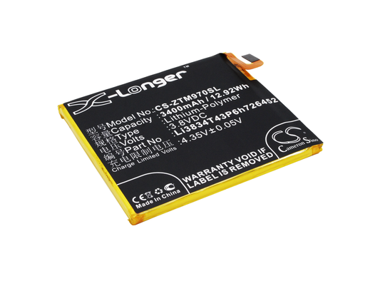 ZTE Z970 ZMAX akku 3400 mAh