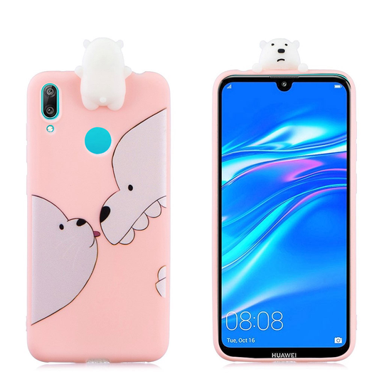 Huawei Y7 2019 3D Cute doll case - Bear