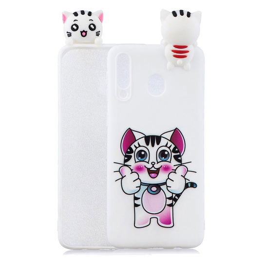 Cute 3D Samsung Galaxy A40 kuoret - Tiikeri