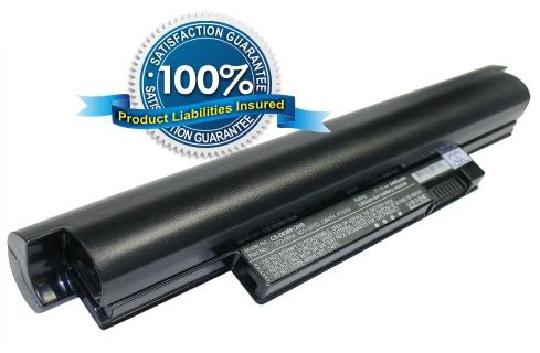 Dell Inspiron Mini 12 Inspiron 1210 akku 4400 mAh - Musta