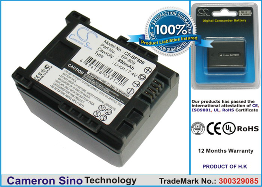 Canon BP-808 2740B002 yhteensopiva akku 890 mAh