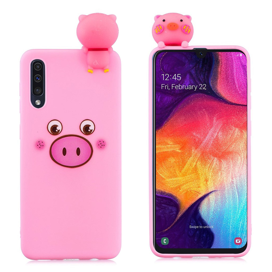 Samsung Galaxy A50 3D animal doll case - Pig
