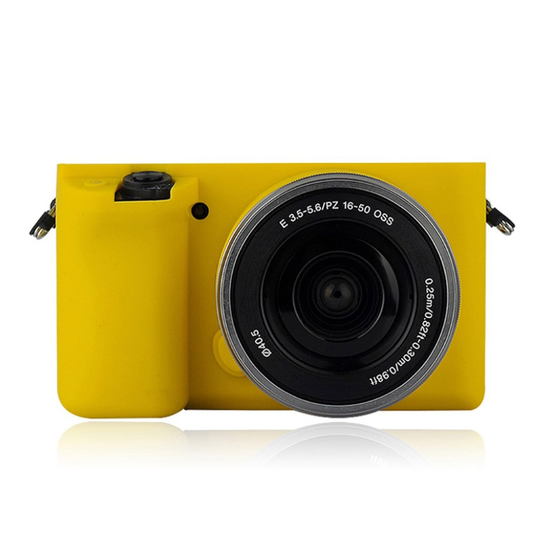 Sony Alpha A6300 ja A6000 tyylikäs kamerakotelo - Keltainen