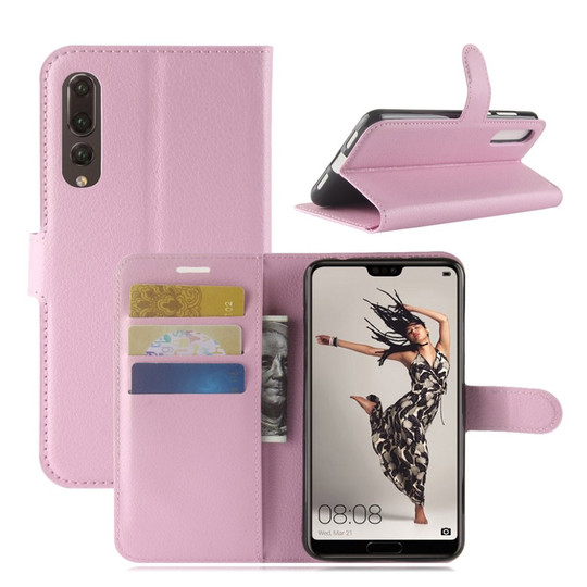Huawei P20 Pro litsitekstuurinen suojakotelo - Vaaleanpunainen