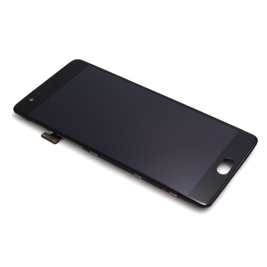 OnePlus 3 / 3T Näyttö ja kosketuspaneeli rungolla - Musta