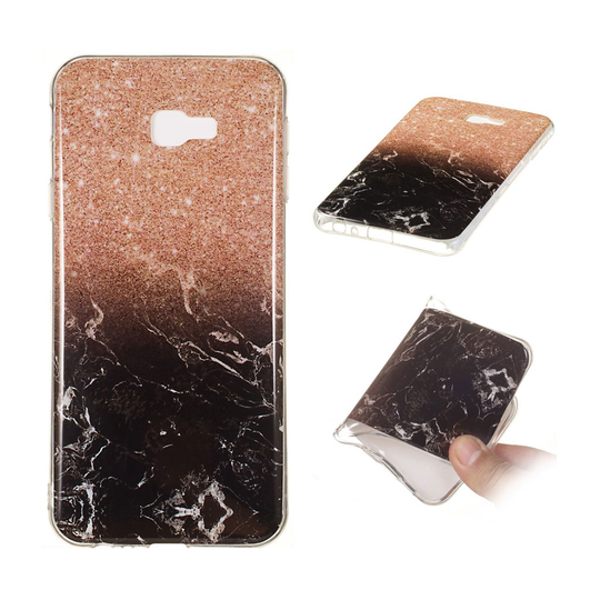 Samsung Galaxy J4 Plus (2018) marmori IMD kuviollinen silikooni muovinen takasuoja kuori - Tyyli D