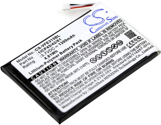 VeriFone e315 e315M e335 akku 1300mAh