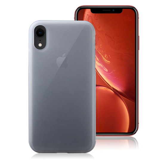 iPhone 9 Liukumaton Pehmeä Muovinen Joustava Takasuoja Kuori - Valkoinen