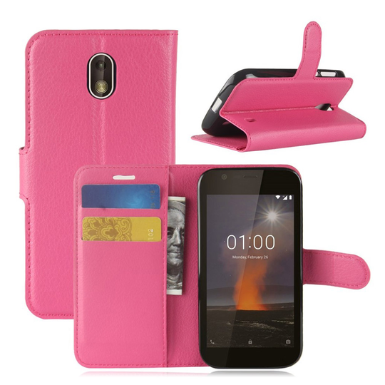 Nokia 1 trendikäs suojakotelo - Pinkki