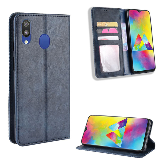 Bofink Vintage Samsung Galaxy M20 kotelot - Sininen