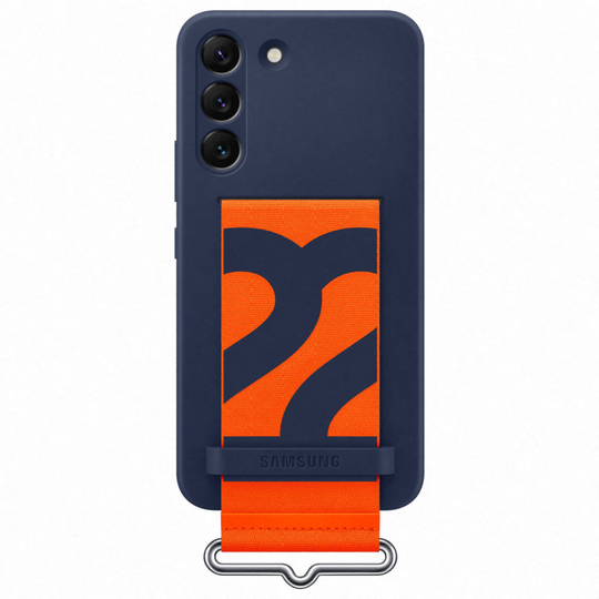 SAMSUNG SILICONE COVER WITH STRAP S22 NAVY