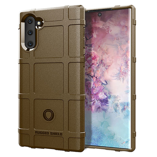 Rugged Shield Samsung Galaxy Note 10 kuoret - Ruskea