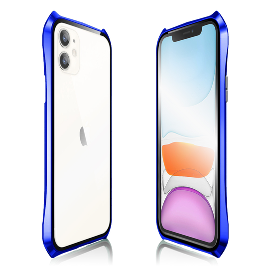 Luphie Bat iPhone 11 Alu-Bumper + Glass - Blue