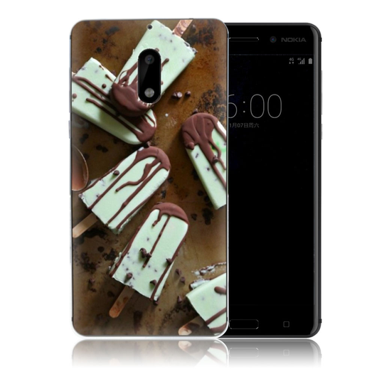 Nokia 6 uniikki suojakuori - Suklaa mehujäätelö