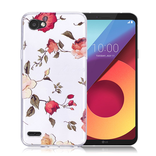 LG Q6 Kuviollinen TPU Takasuoja Kuori - Ruusut