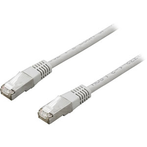 Laitekaapeli, S/FTP, Cat7, 1 M, 600 MHz, Delta-sertifioitu, LSZH, RJ45-liittimet, Harmaa