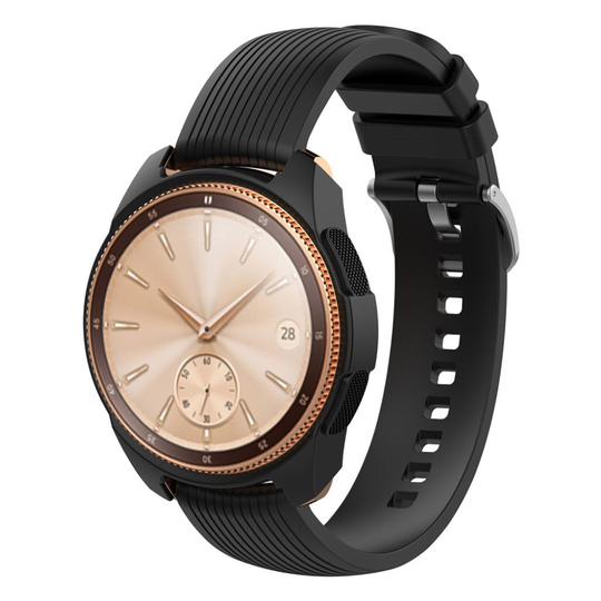 Samsung Galaxy Watch (42mm) pehmeä silikoni Suojakotelo - Musta