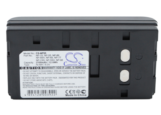 Sony NP-33 NP-55 NP-66 NP-66H NP-68 NP-77 NP-98 yhteensopiva akku 2100 mAh
