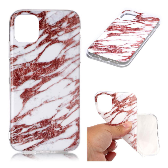 Marble iPhone 11 kuoret - Tea Rose Marmori