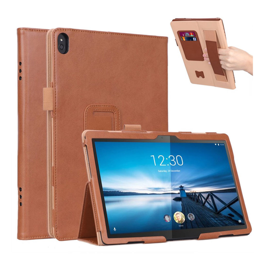Lenovo Tab P10 leather case - Brown