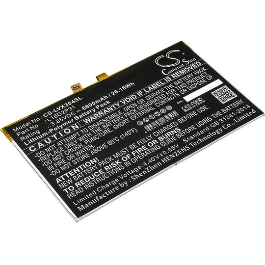 Lenovo Tab 4 10 Tab 4 10.1 TAB4 10-ZA2J0030SE akku 6800mAh
