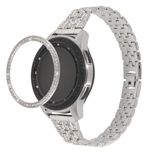 Samsung Galaxy Watch (46mm) diamond décor metal case - Silver