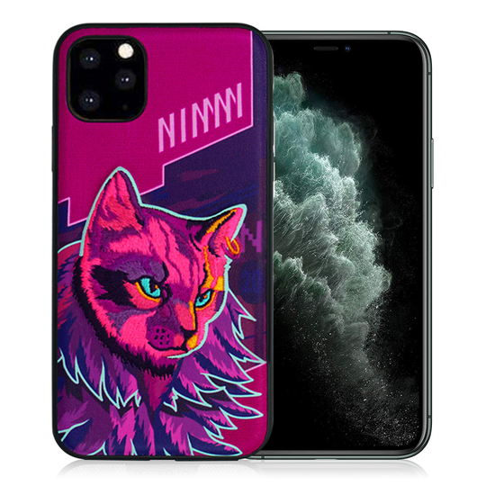 Nimmy Remix iPhone 11 Pro Max Embroidered Cover - Magenta