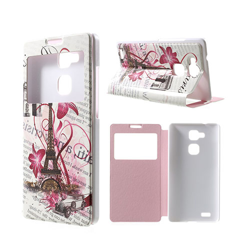 Moberg View Huawei Ascend Mate7 Suojakotelo - Aamu Ja Eiffel Torni
