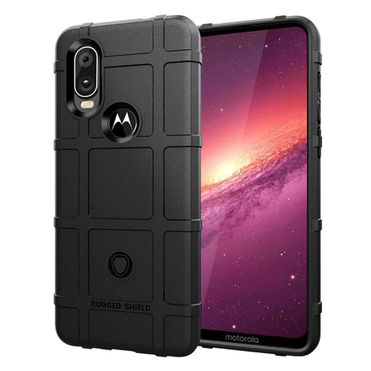 Rugged Shield Motorola One Action kuoret - Musta