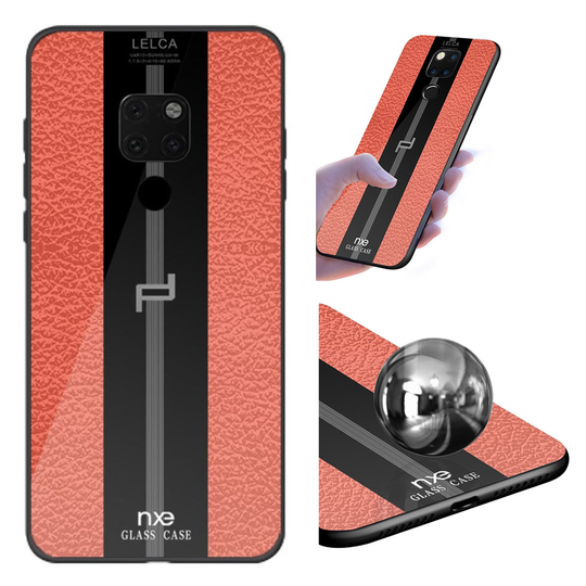 NXE LELCA sarjan Huawei Mate 20 Pro kuvioinen Lasi suojakotelo - Oranssi