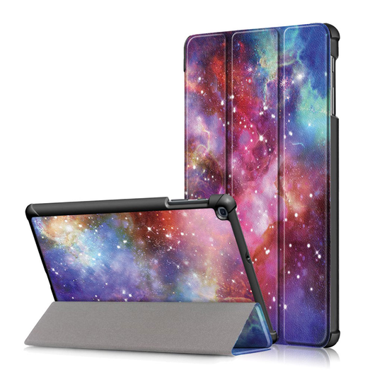 Samsung Galaxy Tab A 10.1 (2019) tri-fold pattern leather case - Galaxy